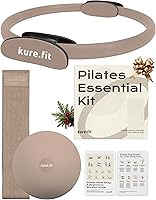 Vista 3 de Juego de mancuernas ajustables negras de 2 libras a 5 libras y kit de pilates gris pardo