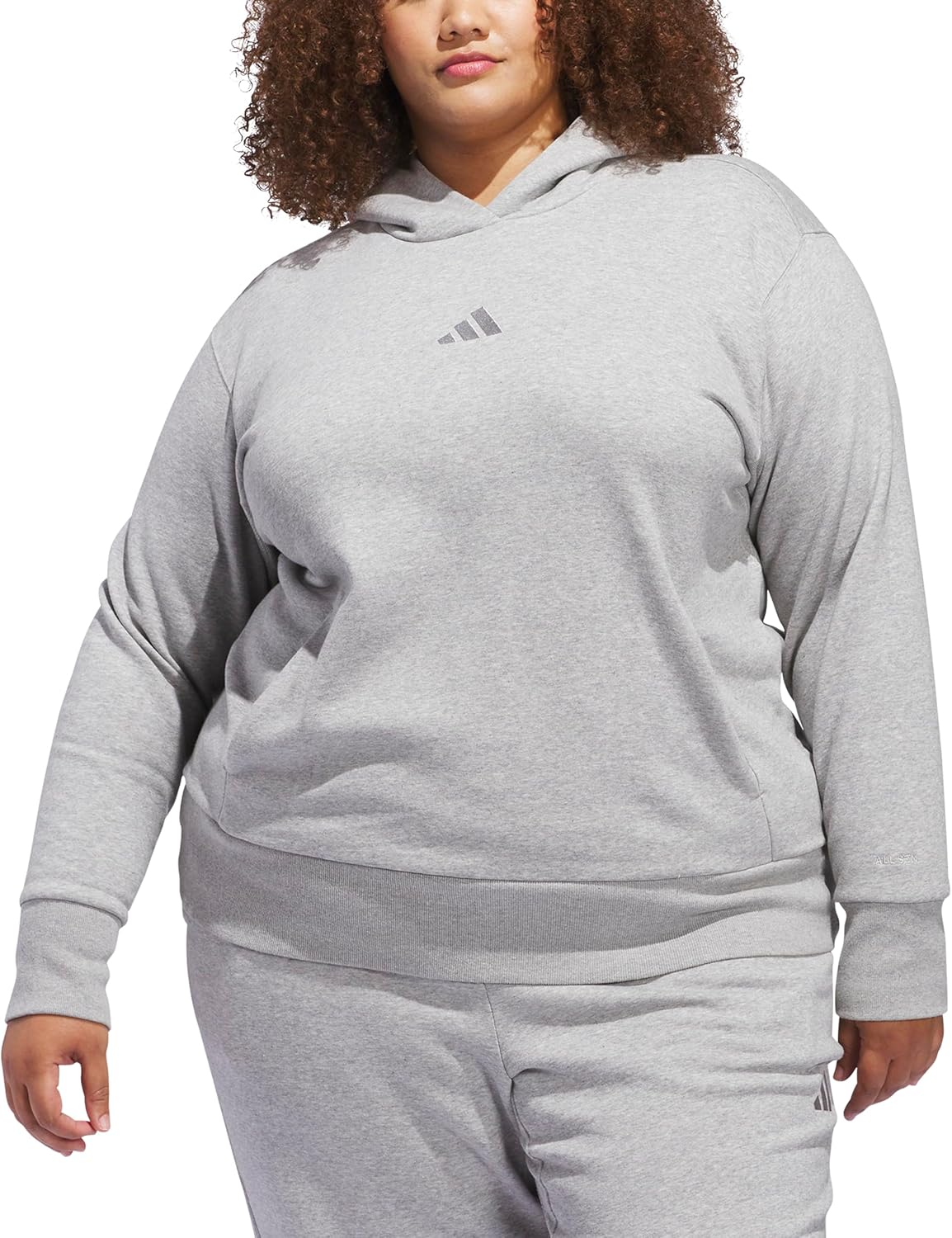 adidas womens All Szn Fleece Loose Hoodie - Image 5