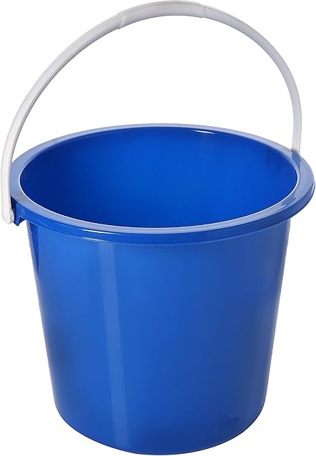 Jantex CD804 Round Plastic Buckets, 10 L, Blue