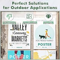 Vista 7 de Koala - Papel impermeable para impresora láser, papel de impresora a prueba de desgarros, película blanca imprimible de doble cara mate de 8.5 x 11