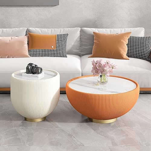 Miniatura 44 de Mesa de centro rústica marrón para sala de estar, mesas centrales rectangulares, moderna y elegante mesa de cóctel de madera para oficina en casa -