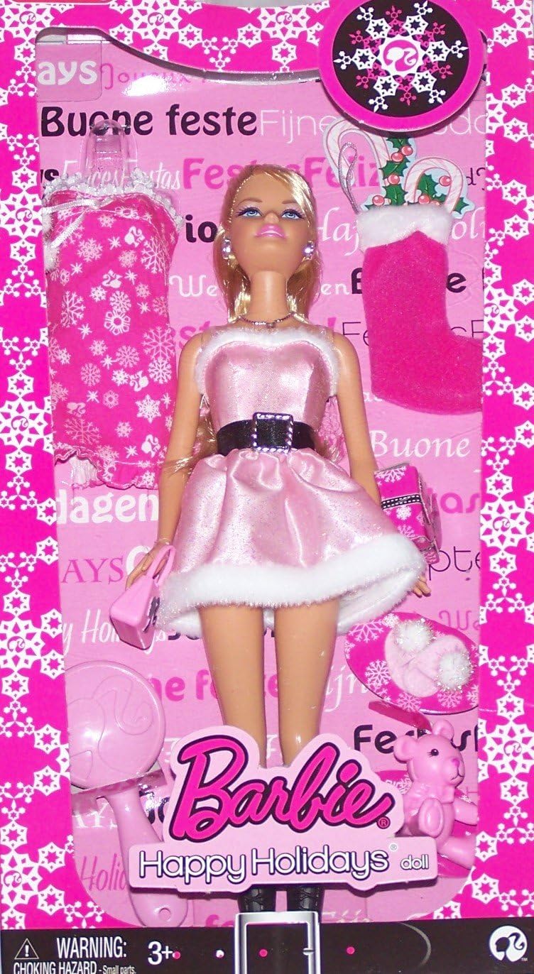 Barbie Happy Holidays Exclusive PINK Set!