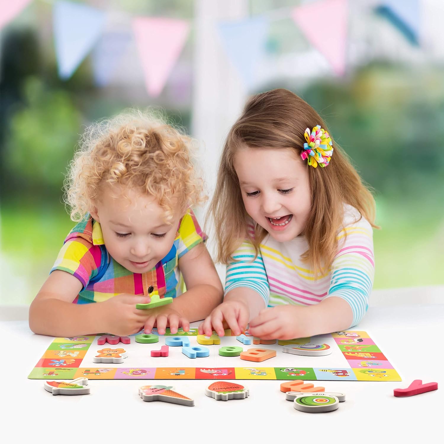 Magnetic Letters and Numbers + Matching A-Z Objects/ABC Magnets, Numbers and Board + E-Book with 35 Learning & Spelling Games Included | Alphabet Magnets and Numbers for Toddlers