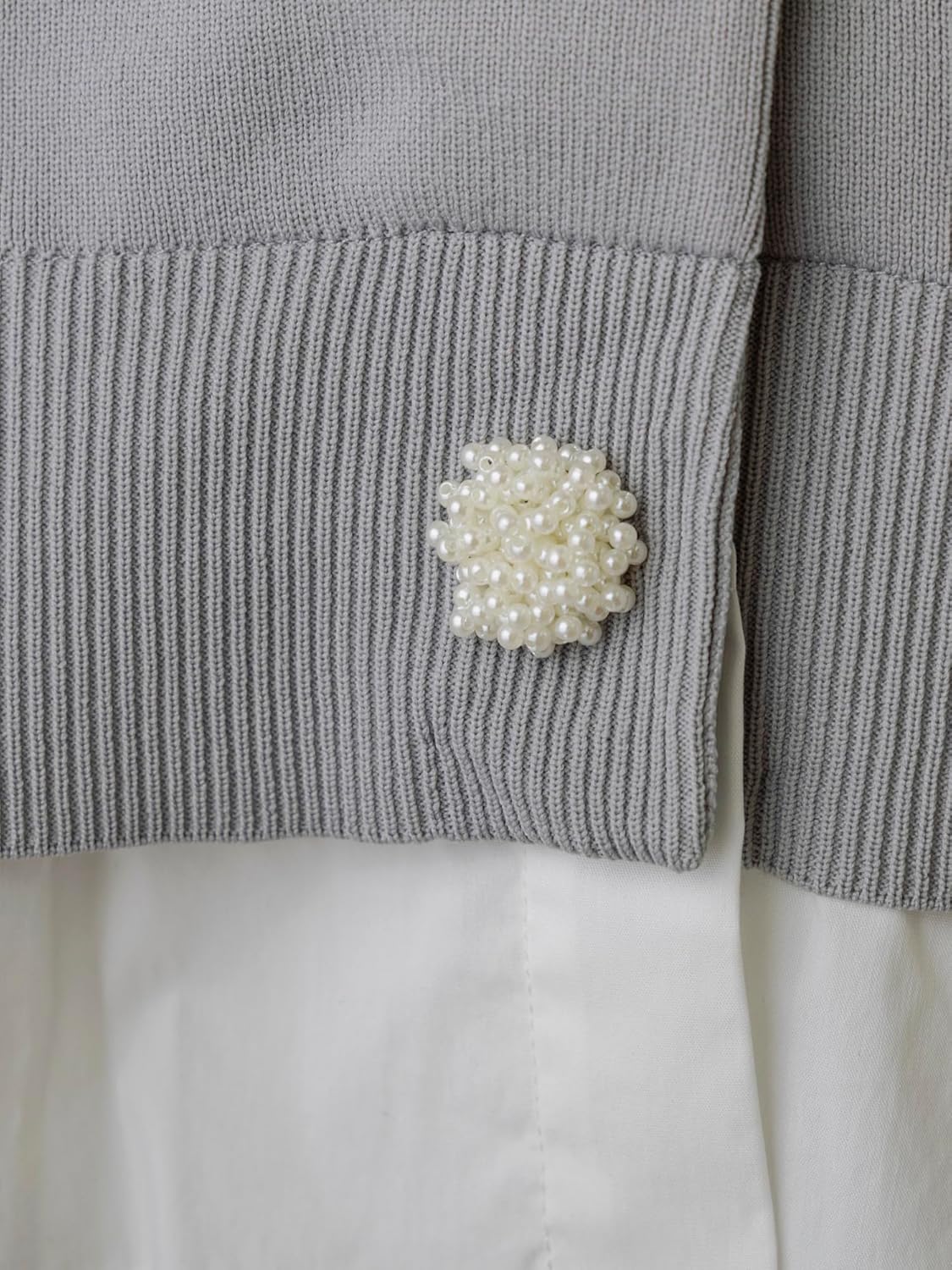 SONO] カーディガン オーナメントパール ムショワールカーディガン