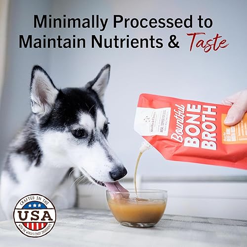 Miniatura 3 de Stella & Chewy's Human-Grade Grass-Fed Beef Bone Broth for Dogs - Joint & Gut Health Liquid Food Topper with Collagen & Turmeric, 16 Fl Oz