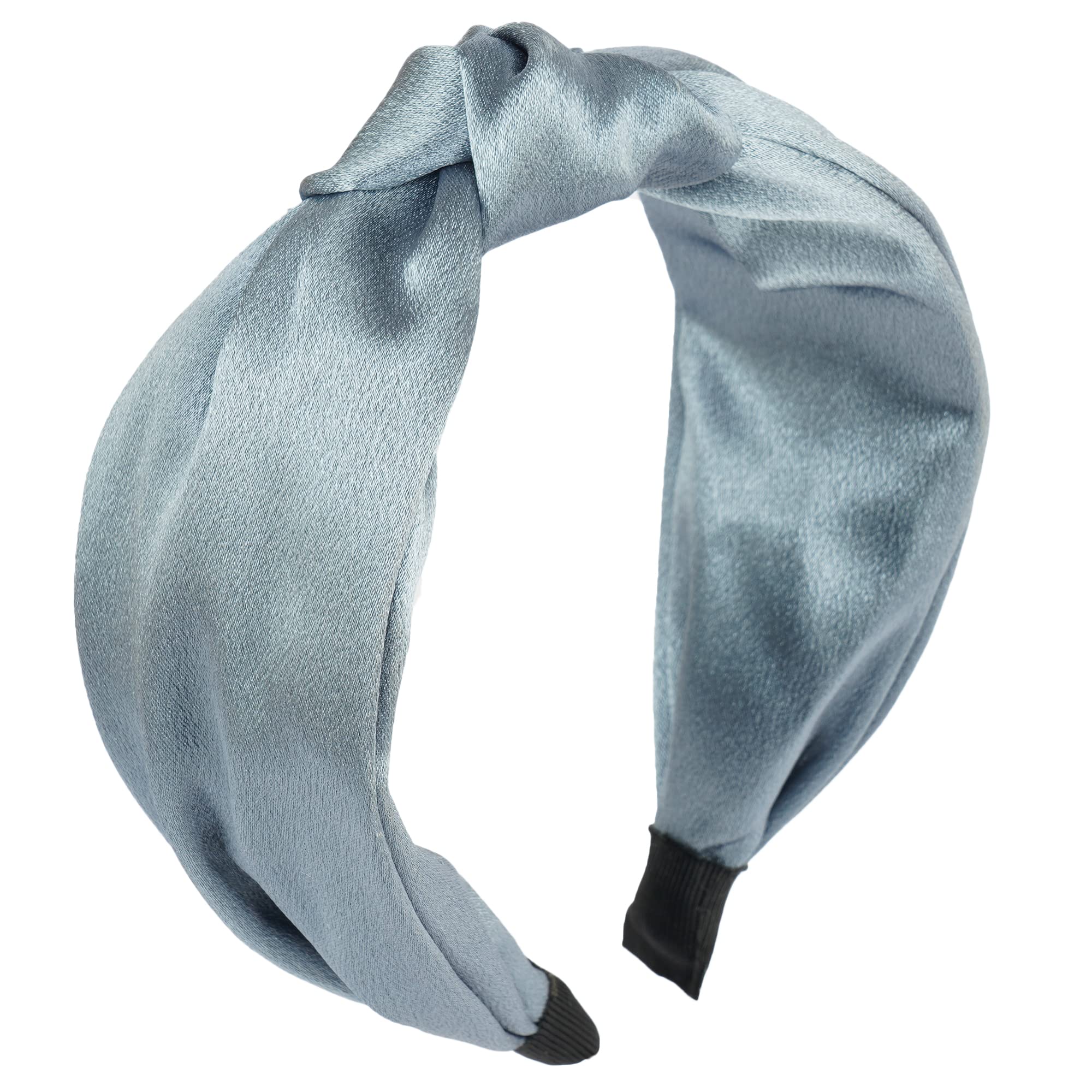 2021 Fashion Latest Girl Knot Density Silk Makeup Embellished Hairband Satin Headband Designs Accessories for Women-image-6