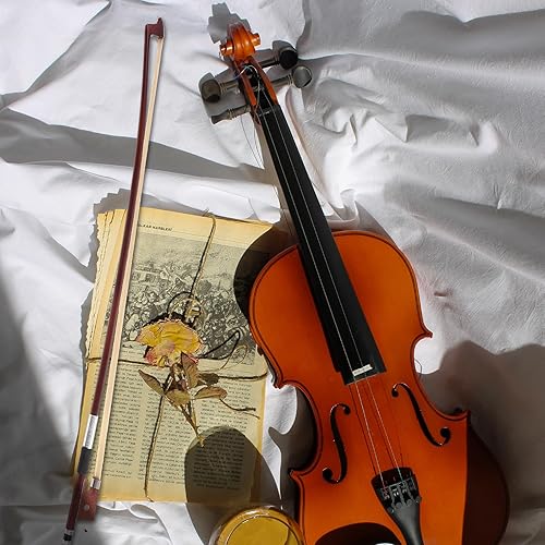 Miniatura 3 de Arco de violín de tamaño 1/4 – Reemplazo de palo de arco de crin para violín, violonchelo e instrumentos musicales (marrón, grado profesional)