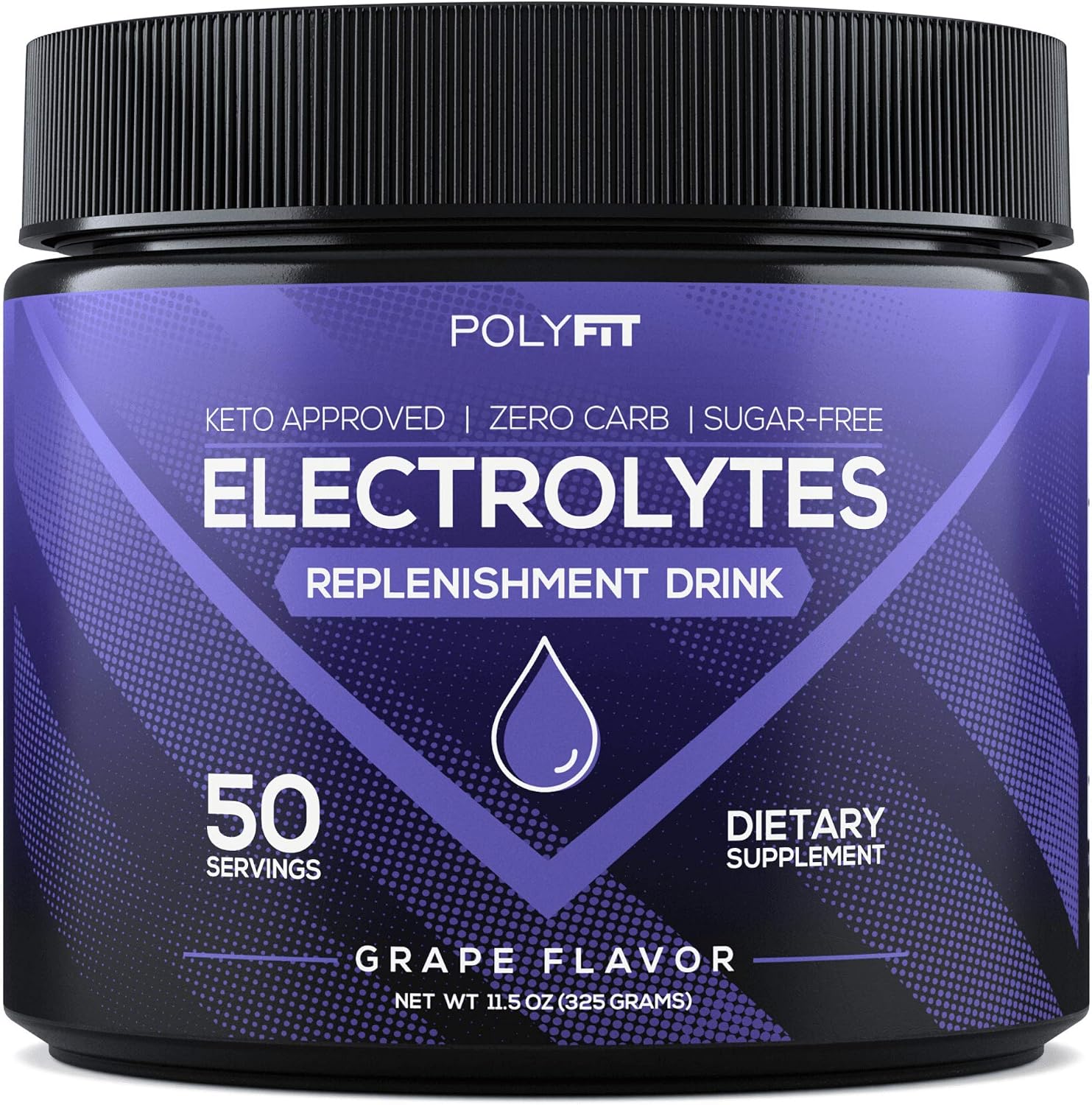 Electrolytes Powder | Sugar Free Electrolyte Replacement Supplement for Hydration | Keto Approved Electrolytes & Minerals Drink Mix | Grape Flavor