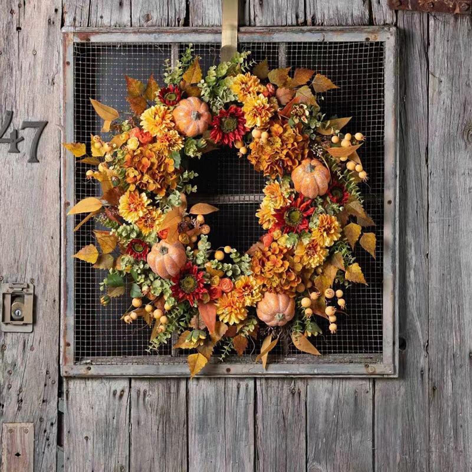 Ghirlanda Autunnale di Ornamento Realistico del Raccolto Autunnale