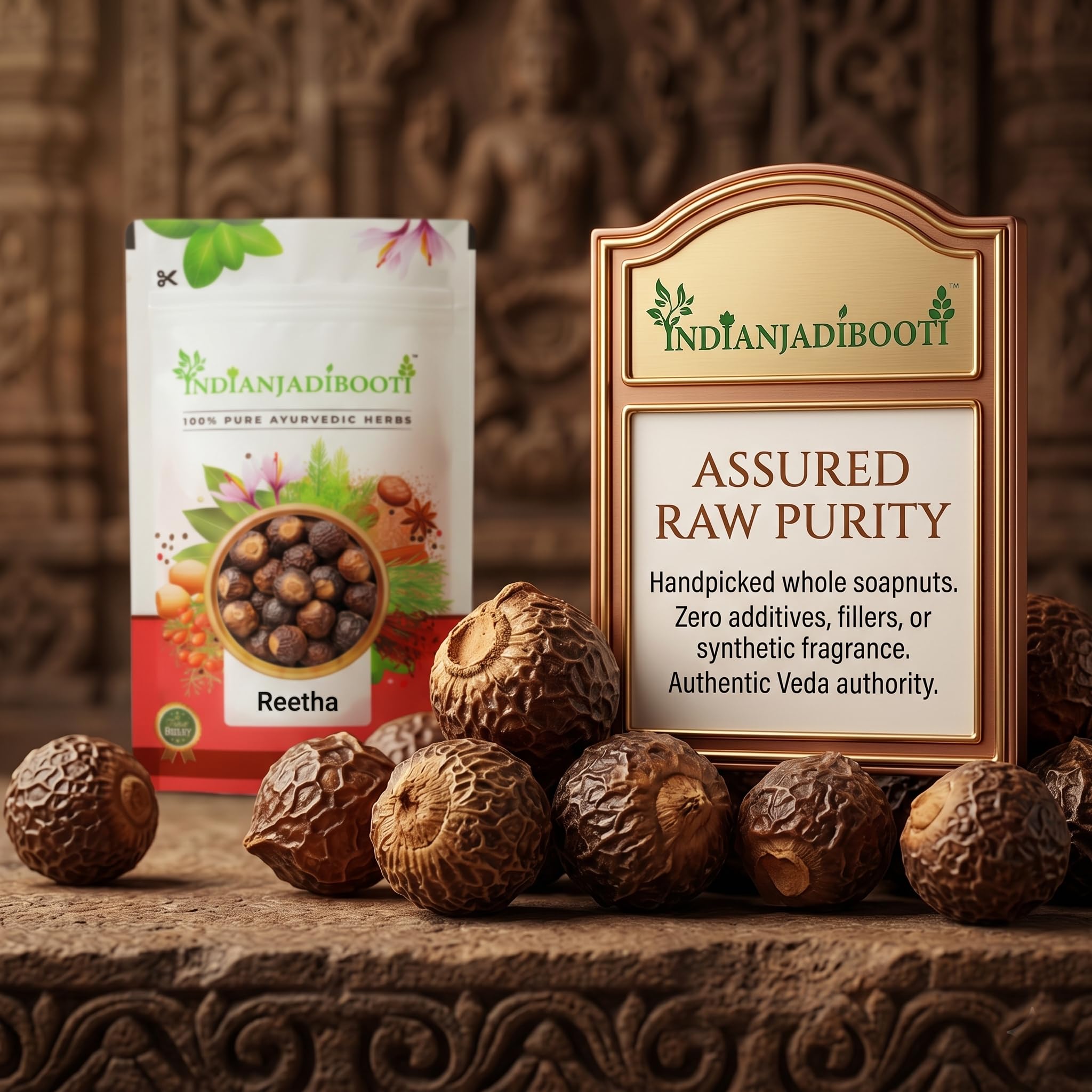 IndianJadiBooti Reetha Whole | Soapnut (Aritha) | Sapindus Mukorossi | Natural SLS-Free Hair Cleanser, Shampoo & Conditioner | Organic Laundry Alternative | Dried & Raw | (1 Kg) | Pack Of 2 — Amazon image 5