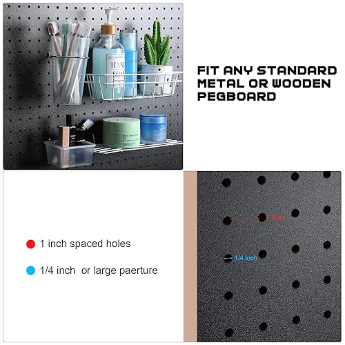 Miniatura 3 de 2 tableros de madera de alta densidad de 24 x 48 pulgadas para montaje en pared, tablero negro con accesorios de montaje, tableros de clavijas de