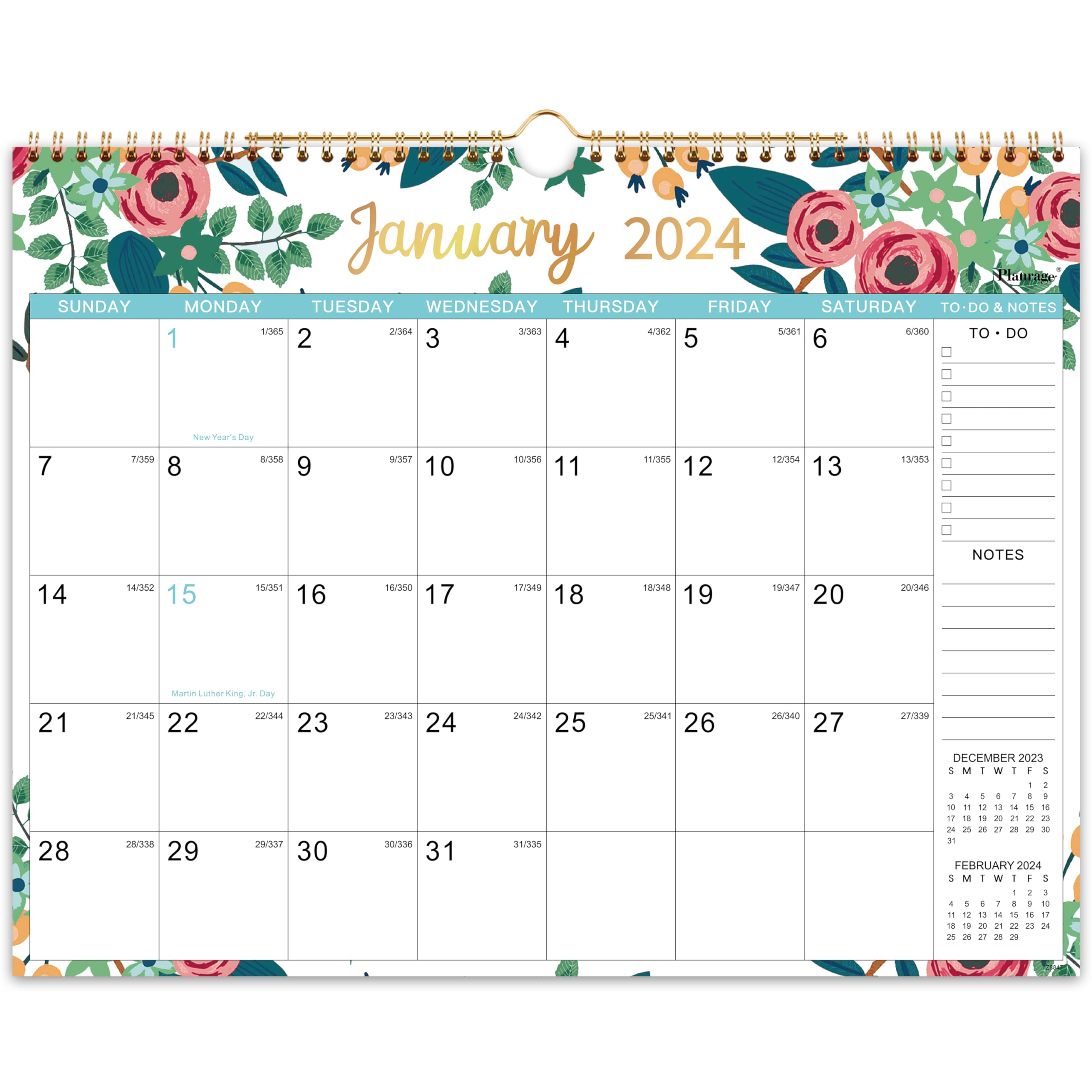 Normal Calendar Snapklik.com : 2024 Calendar - 12 Monthly Wall Calendar 2024, January ...