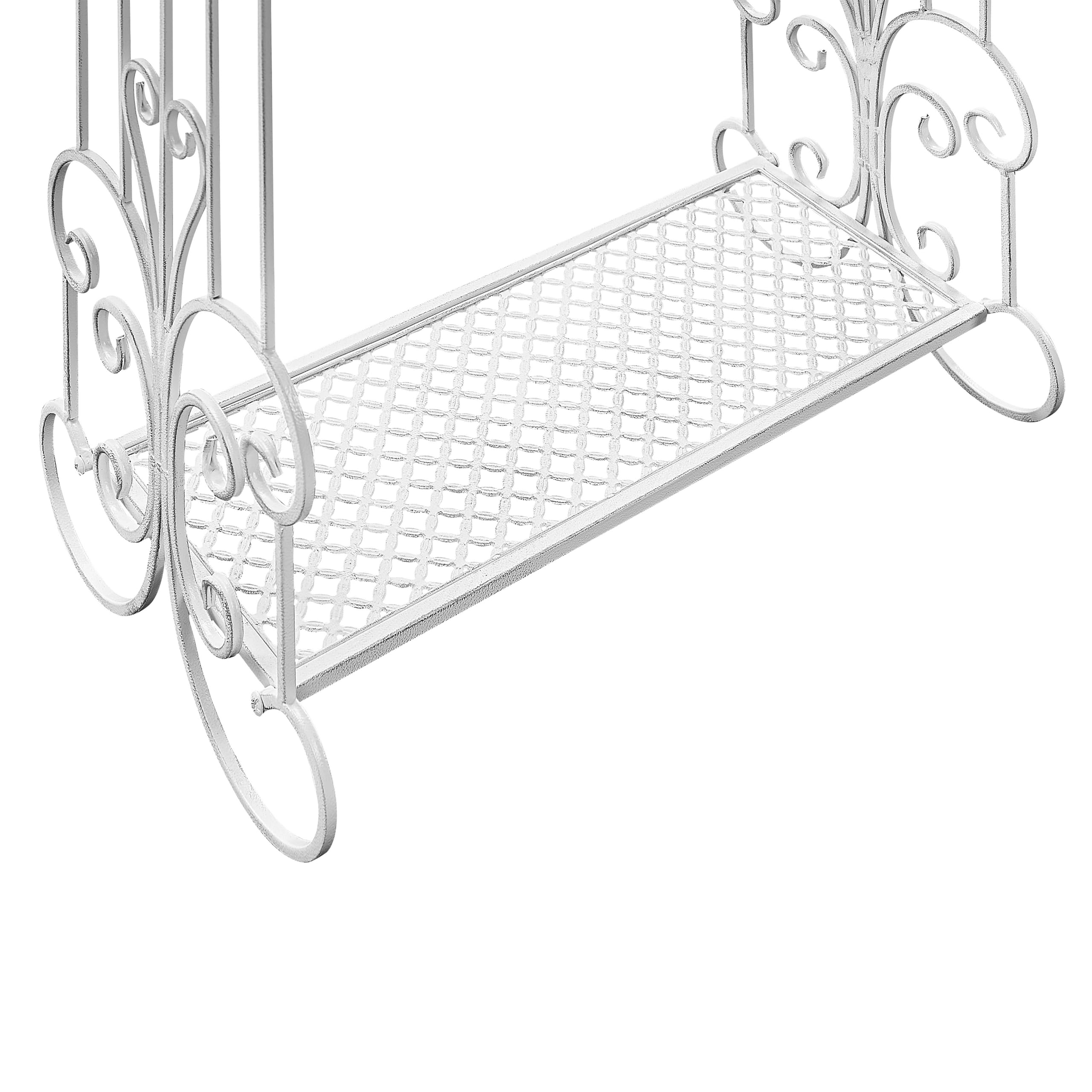 Portasciugamani da terra 60 x 90 cm in ferro 3 binari bianco