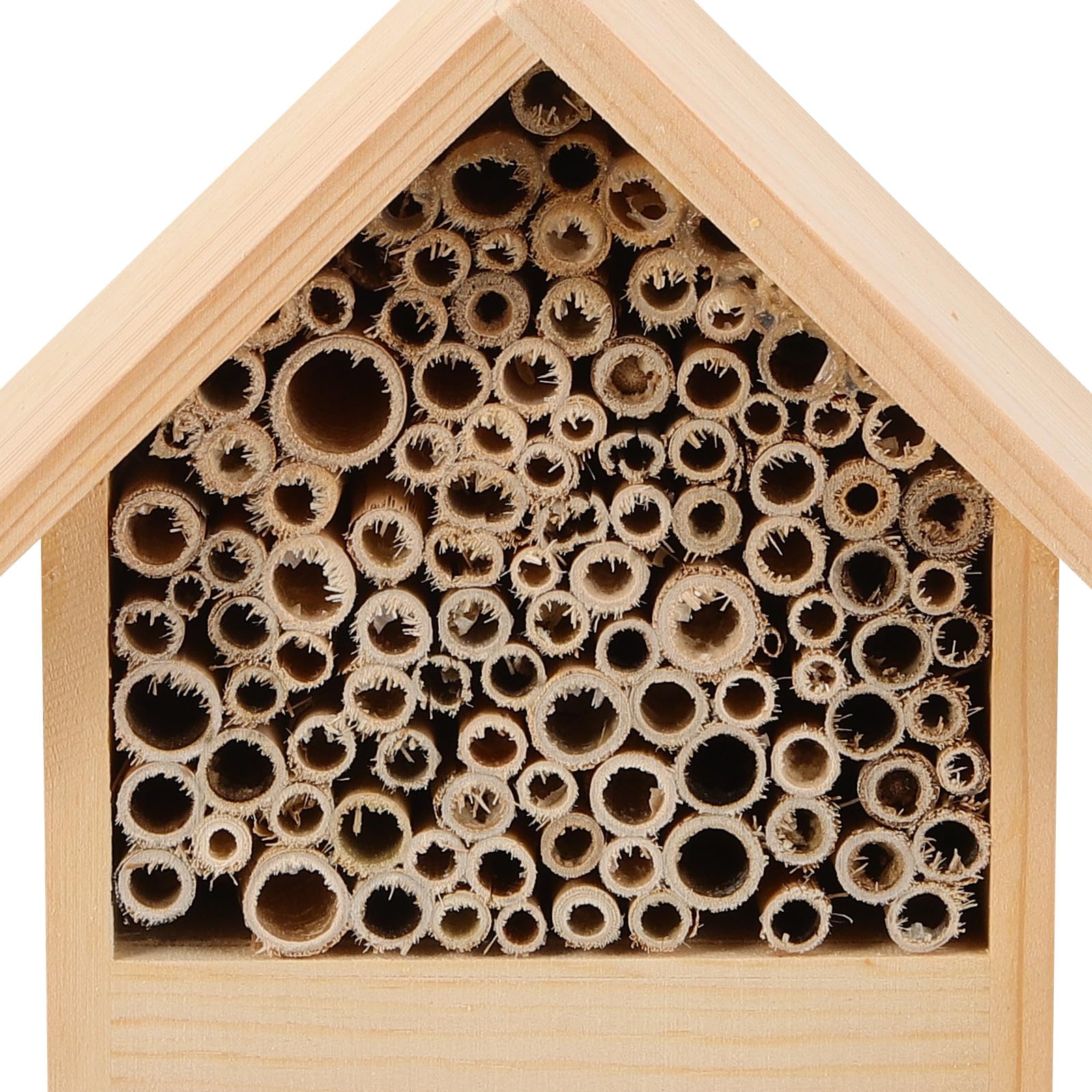 Holz Bienenhaus zum Hängen Witterungsbeständiger Bienenstock 22x6x24,5cm Natürlicher Lebensraum für Garten Bestäuber