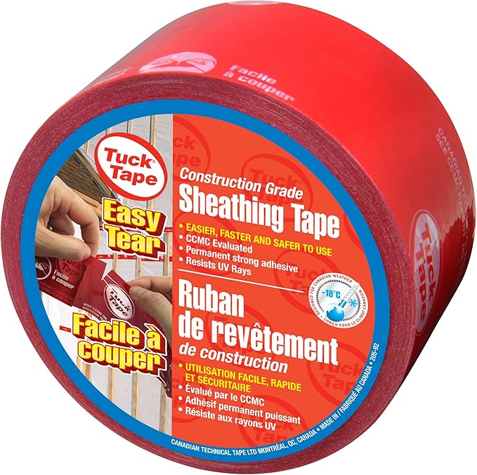 Tuck Tape Construction Sheathing Tape, Epoxy Resin Tape, 60mm x 55m