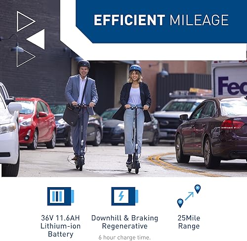 Miniatura 3 de Hiboy S2 Pro Electric Scooter 500W Motor 10 Solid Tires 25 Miles Range 19 Mph Folding Commuter Electric Scooter for Adults Optional Seat