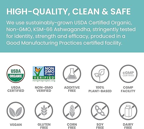 Miniatura 11 de Suplemento Himalaya Ashwagandha orgánicos para alivio del estrés y Energy Boost, 60 caplets, suministro para 2 meses