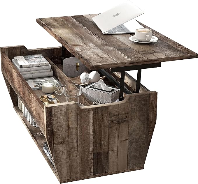 24/7 Shop at Home Pavie 42" Lifttop Coffee Table for