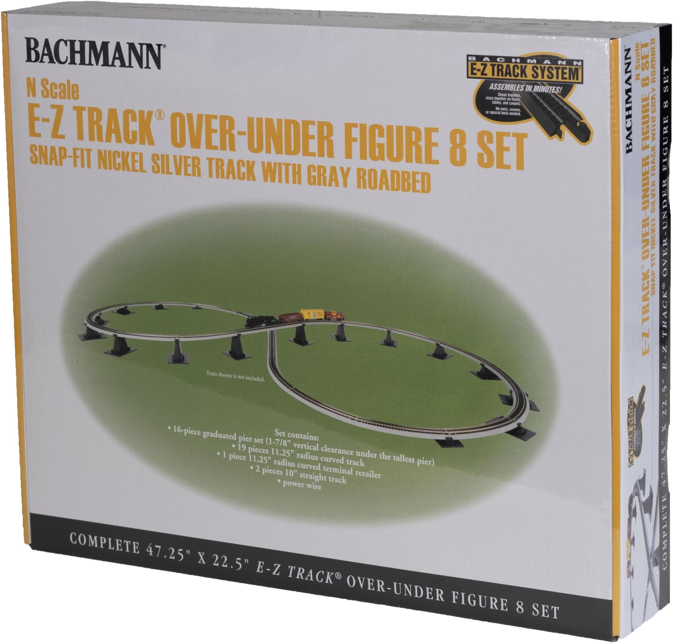 Trains - Nickel Silver E-Z Track® Over-Under Figure 8 Track Pack - N Scale