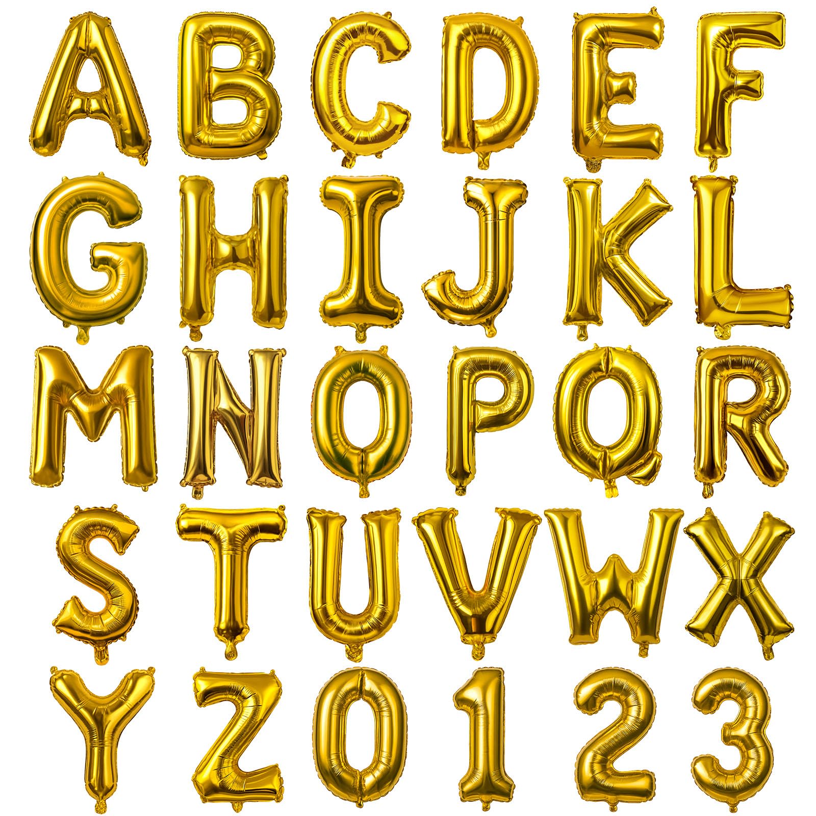 Custom Foil Number & Letter Balloons – Mylar Balloons – Personalized 40/32/16 Inch 0–9 Numbers & A–Z Letters – Gold, Silver, Rose Gold for Birthday