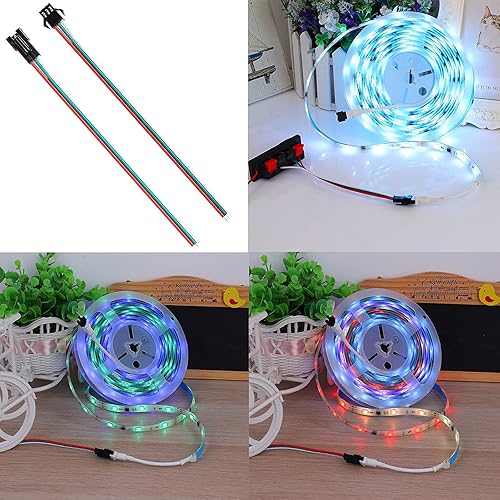 Miniatura 6 de SUPERNIGHT Conector de tira LED de 3 pines para luces WS2811 WS2812 WS2812B SK6812, 7 pares de cables de enchufe macho hembra JST SM, 5 conectores