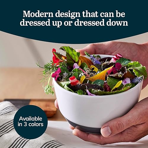 Miniatura 4 de Libbey Austin - Ensaladera de sopa de porcelana de 28 onzas, paquete de 4, rosa sal del Himalaya