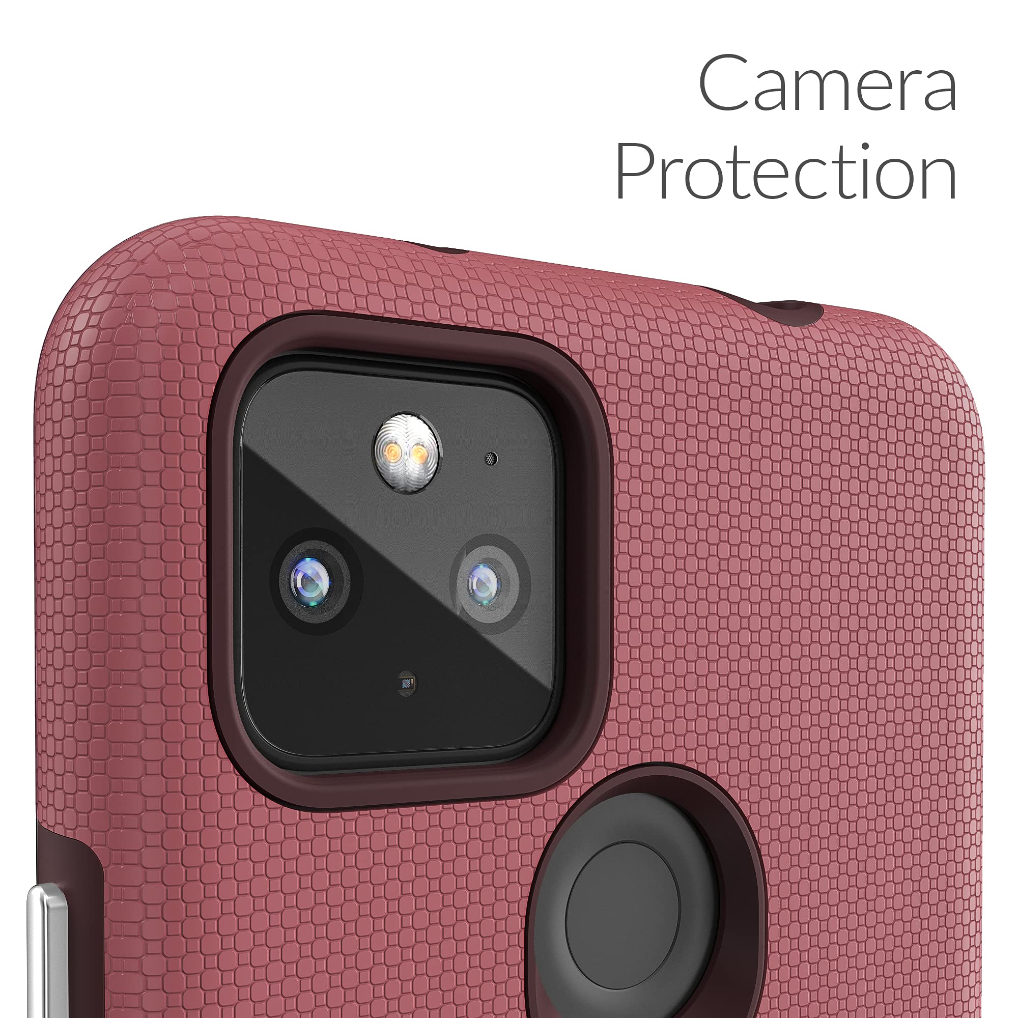 Crave Dual Guard for Pixel 5a Case, Shockproof Protection Dual Layer Case for Google Pixel 5a 5G - Berry