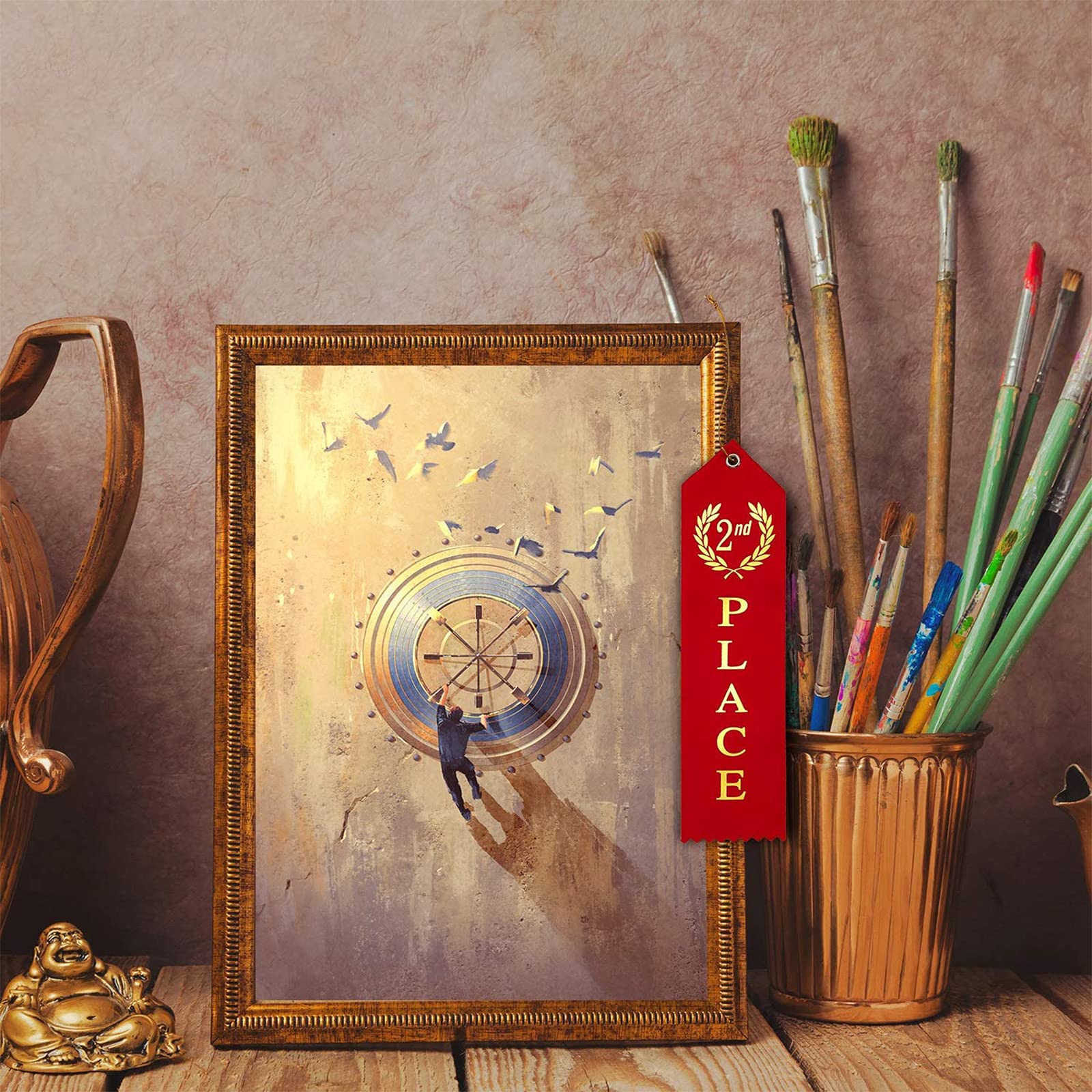 75 Pieces Award Ribbons 1st, 2nd, 3rd Place Flat Carded Set First Place Prizes with Event Card and Rope for Competition, Sports Event, School, Contests, Blue Red White - Image 6