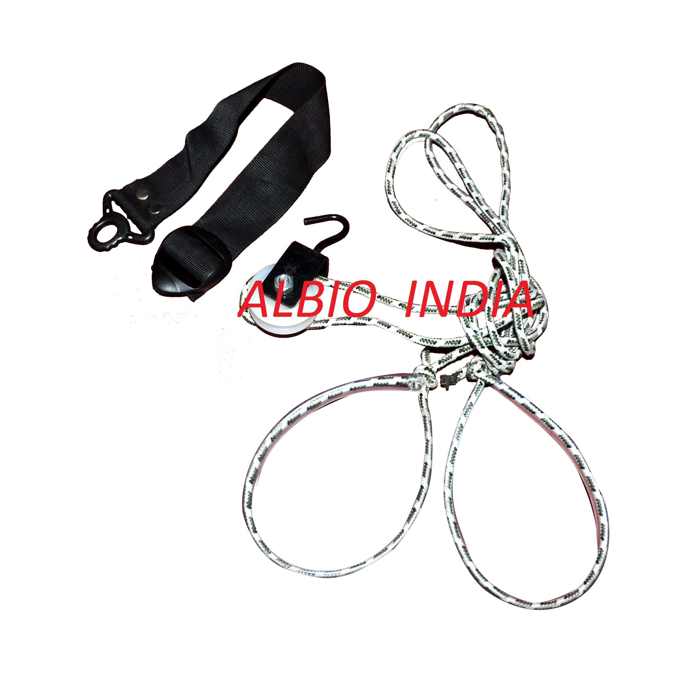 Albio Overhead Hand Shoulder Pulley Equipment Kit With Rope For Home Gym Exercise, Pulley for exercise, Hand Exercise Equipment, Shoulder Exercise Pulley & Physical Therapy - Soft Handle (B07PWQLYX5) Amazon Price History, Amazon Price Tracker