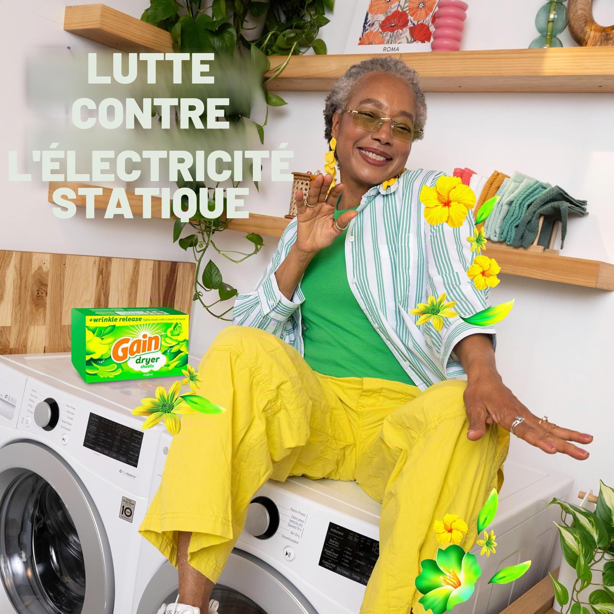 Gain réflexion Original Linge Feuilles, 120 Count