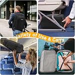 BAGODI Sac à dos pour hommes femmes,42L Sac à dos de voyage approuvé par vol avec 4 Cubes d'emballage,17Inch Sac à dos pour ordinateur portable (A-Noir (40L))
