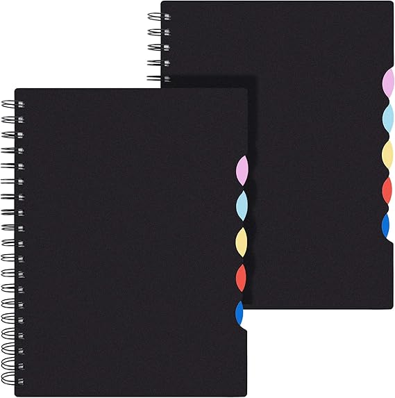 EOOUT 2pcs Multi Subject Notebook, Spiral Notebook College