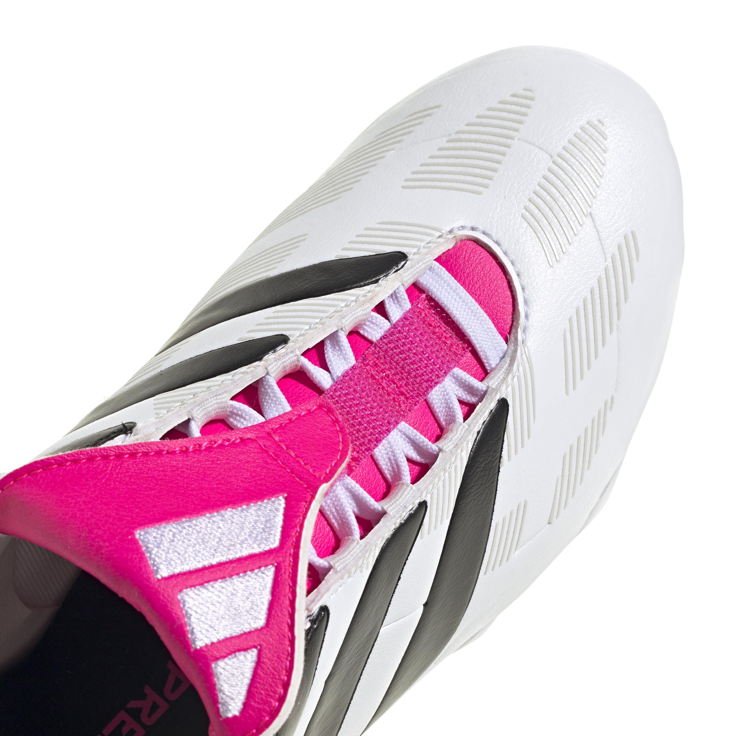 adidas Predator Precision.3 młodzieżowe korki do ziemi, Cloud White/Core Black/Team Shock Pink, 1 US Big Kid