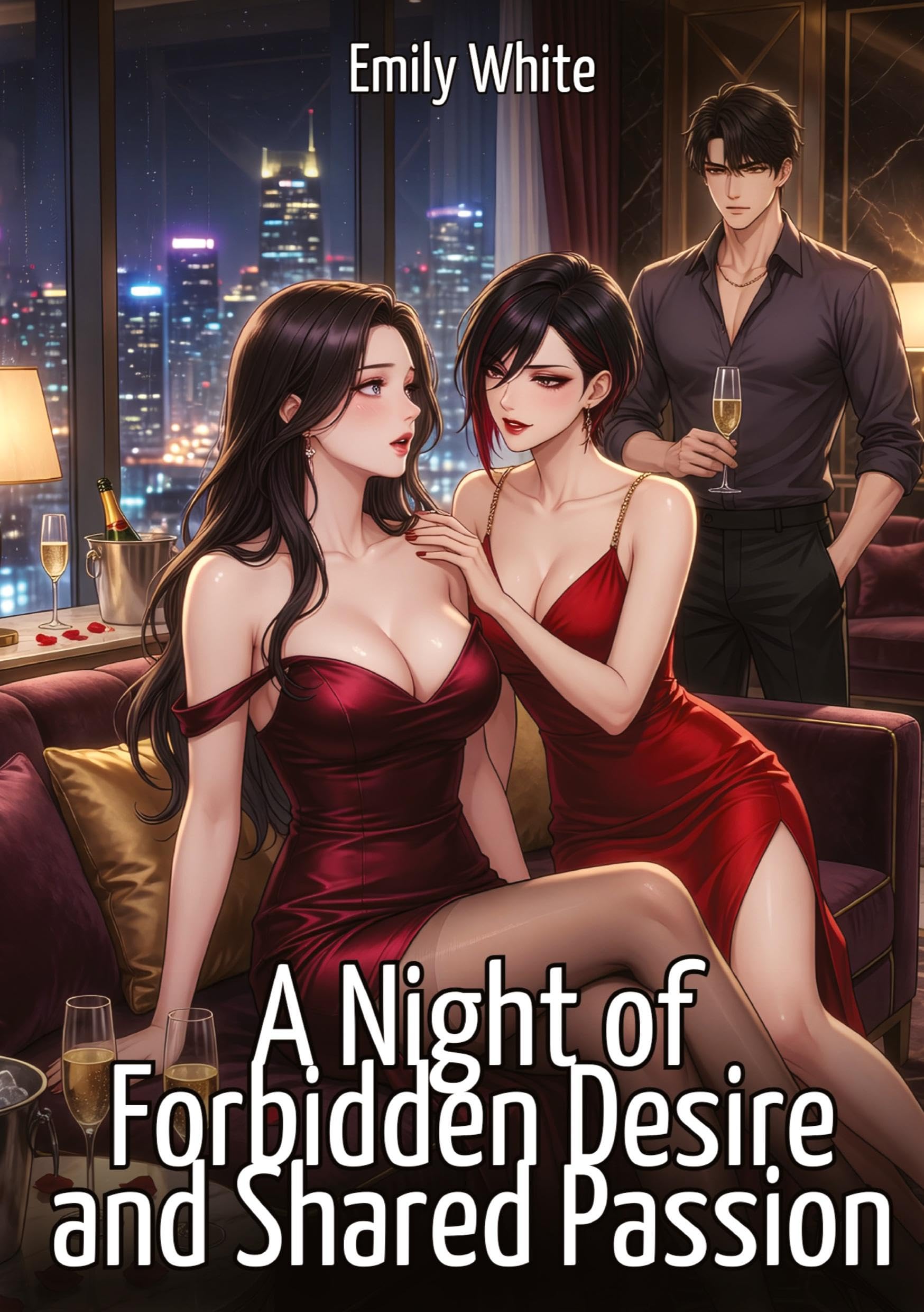 A Night of Forbidden Desire and Shared Passion: Explicit Erotic Short Stories with Hentai Illustrations