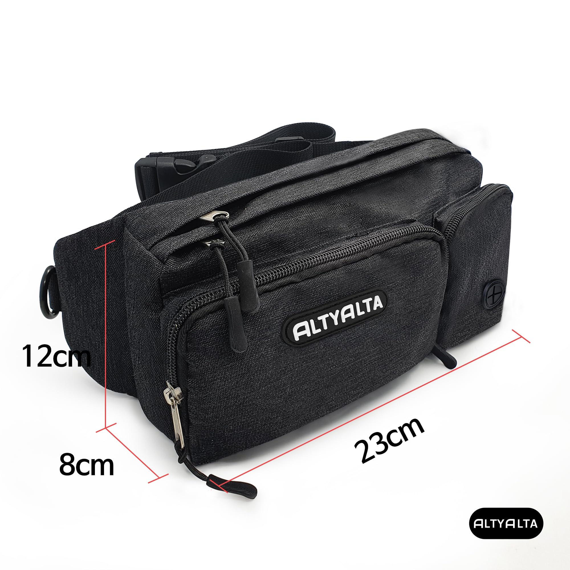OSU PETS Bolsa de Regalo para Entrenamiento de Perros, fácil de Caminar con Perros, riñonera y dispensador de Bolsas de Basura (Negro)