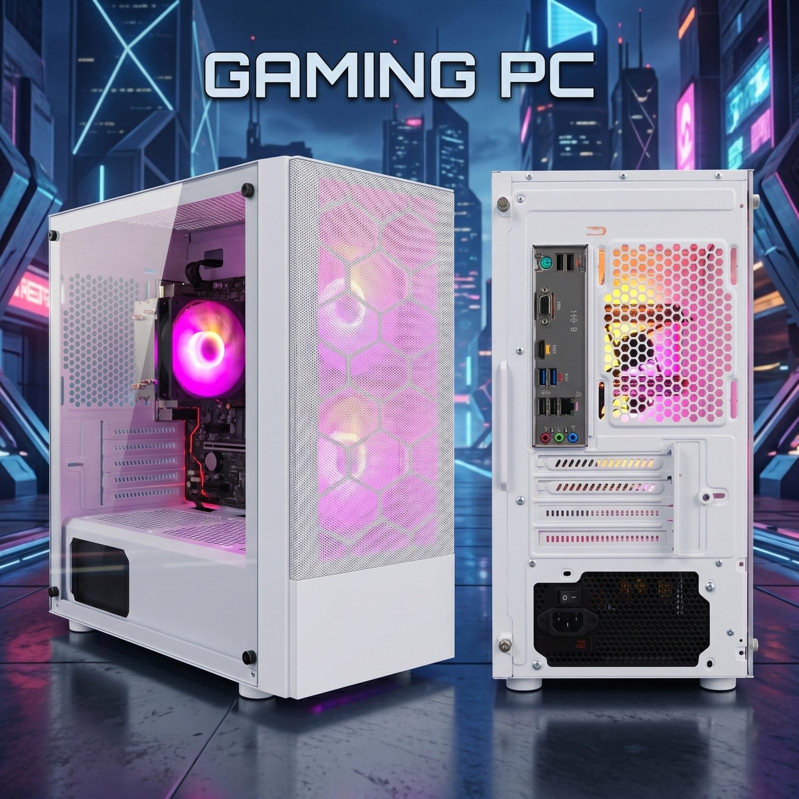 STGsivir PC Gamer Fixe, Ryzen 5 3400G, Vega 11, 16G DDR4, 512G SSD