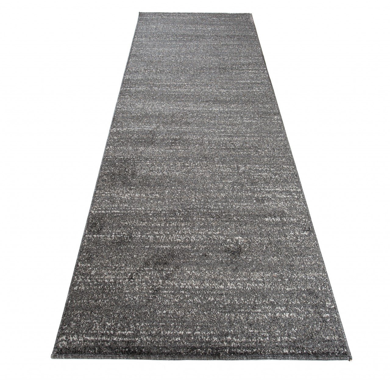 TAPISO Sari chodnik na metry do salonu, sypialni, kuchni, korytarza, mostek na wymiar, czarny, melanż, krótkie runo, jednokolorowy, Ökotex 60 x 250 cm