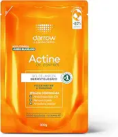 Darrow Actine Oil Control Gel de Limpeza Dermatológico Facial com Ácido Glicólico e Vitamina B5 para Controle da Oleosidade, Pele Matificada Sem Efeito Rebote e Poros Desobstruídos, 300g, Refil