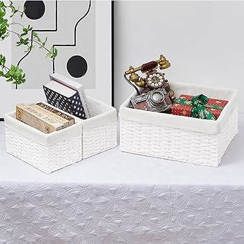 Amazon.com: Vagusicc Wicker Basket, Set of 3 Hand-woven