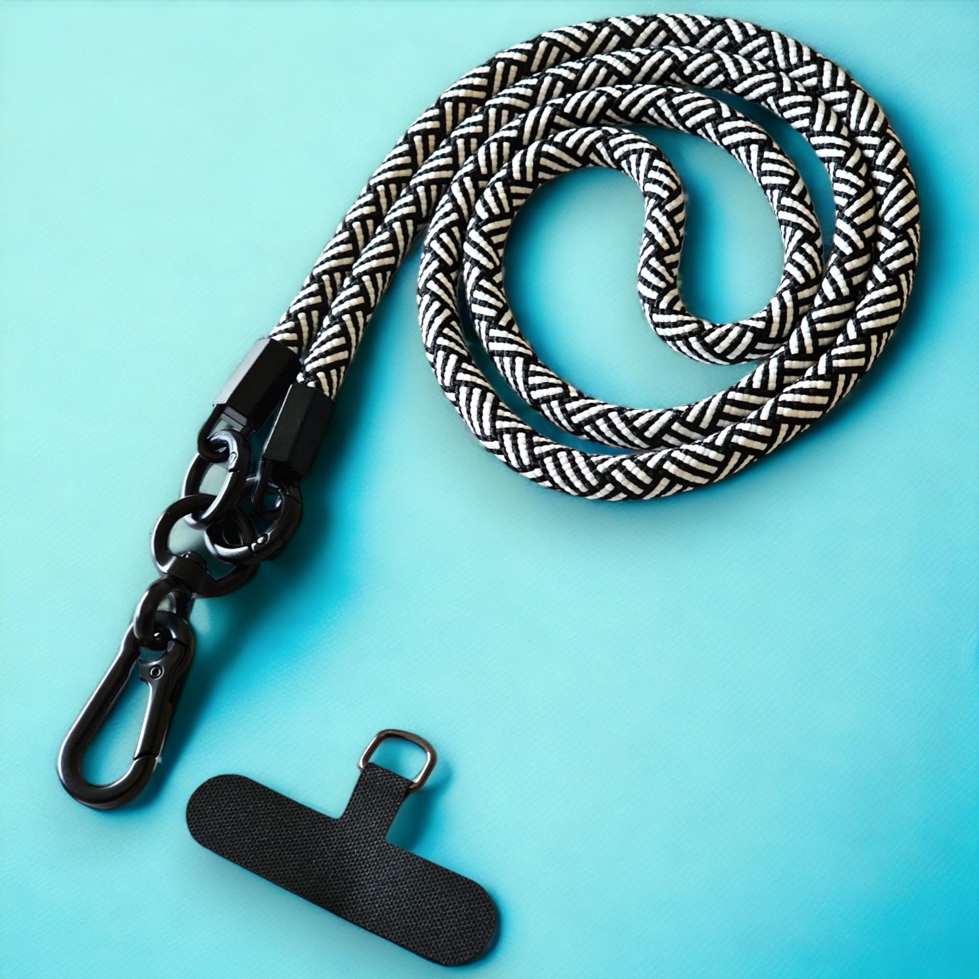 RATASK Neck Lanyard Strap for Mobile Phones Camera, ID card Holder, Badge Holder, with Two Tether Tabs (Zebra) - Image 3