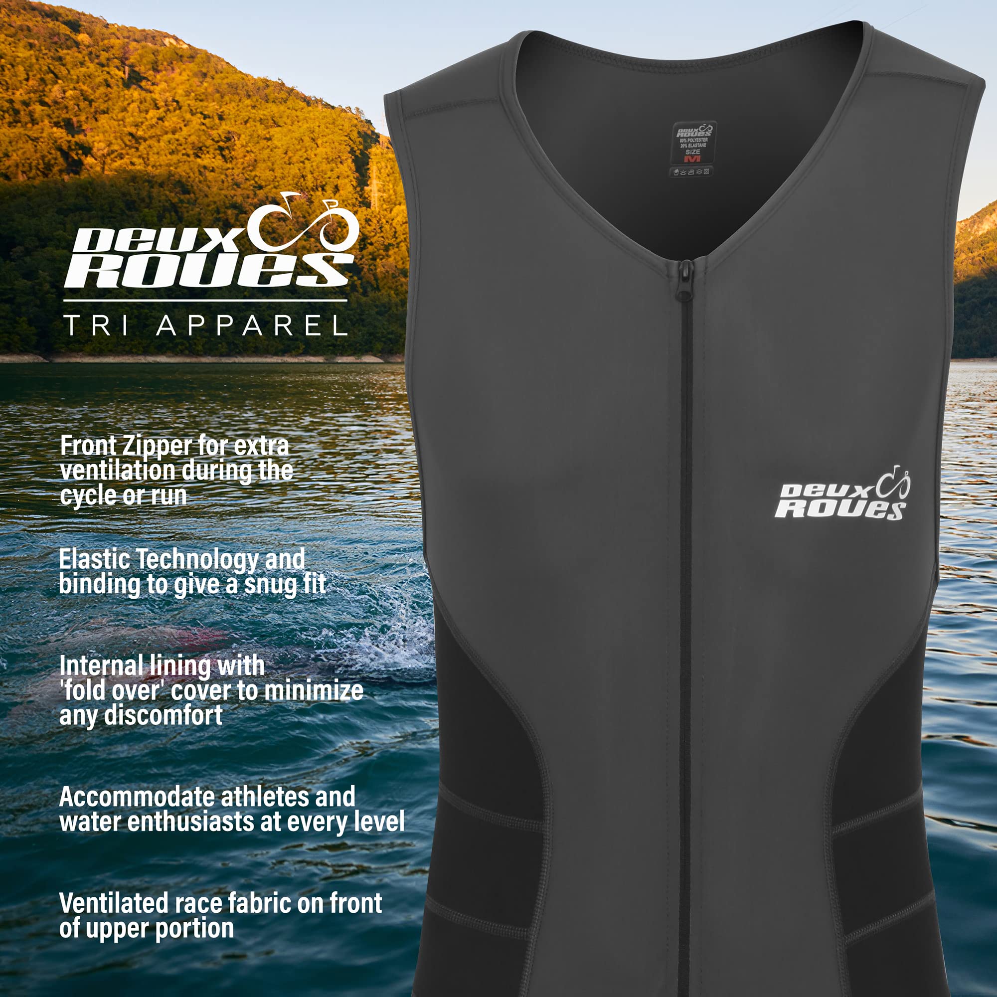 Traje de triatlón para hombre, de carreras, tri, ciclismo, sin mangas, cinturón de carreras