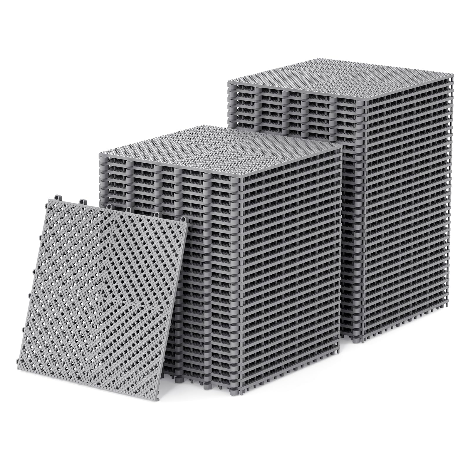 Jocoevol 60-Pack PVC Interlocking Tiles