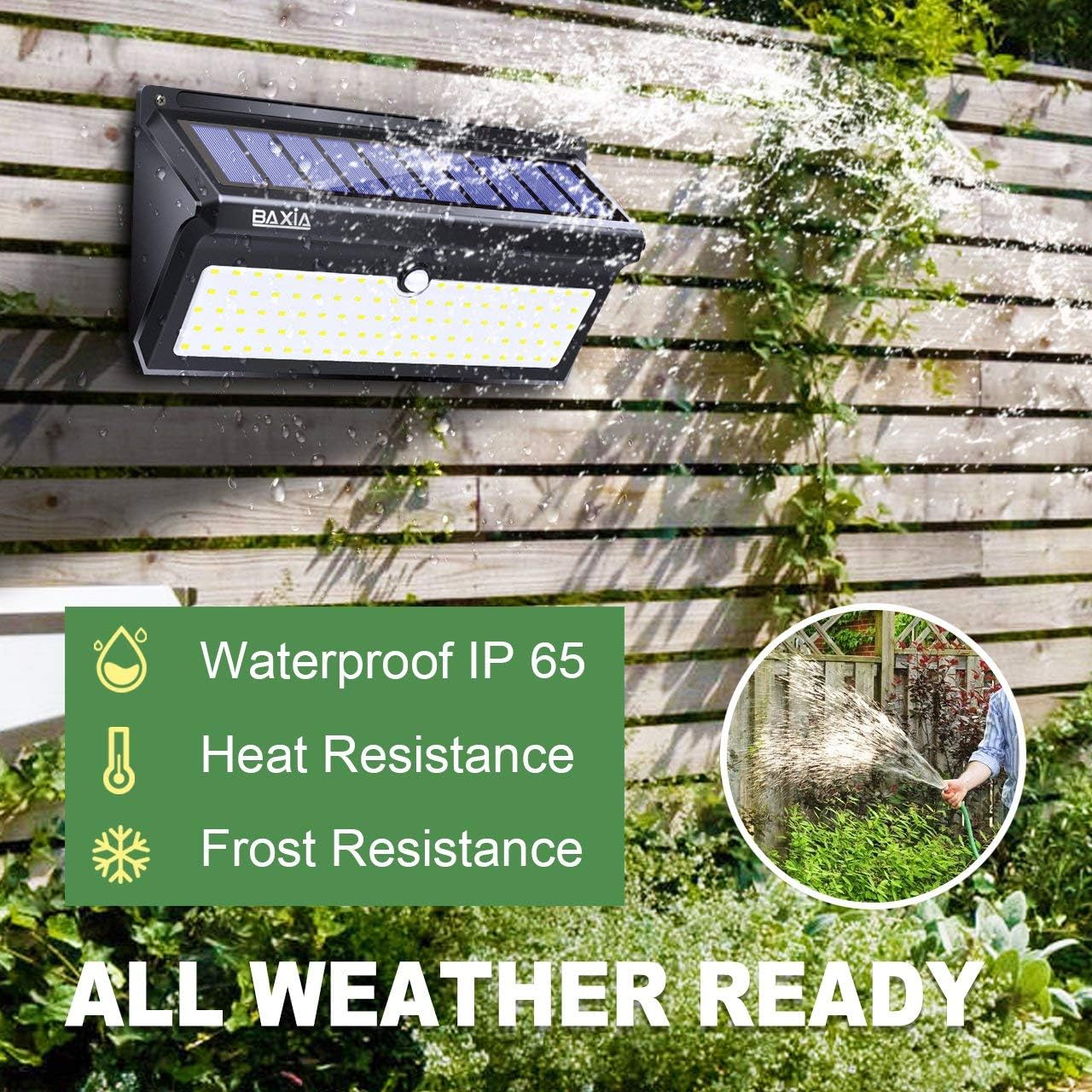 Baxia solar motion sensor light Clearance