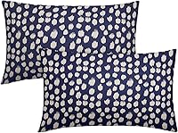 Vista 78 de Fundas de almohada marrón y blancas de 18 x 18 pulgadas, juego de 2 almohadas boho grises con lunares, fundas de almohada modernas estampadas