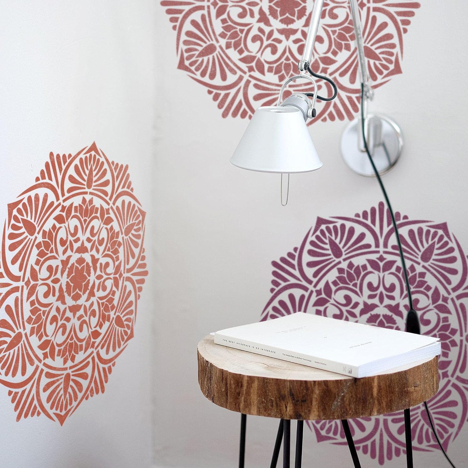 Medallion Painting Stencil - Furniture Painting Stencil - Wall Painting Stencils - Mandala Wall Stencil