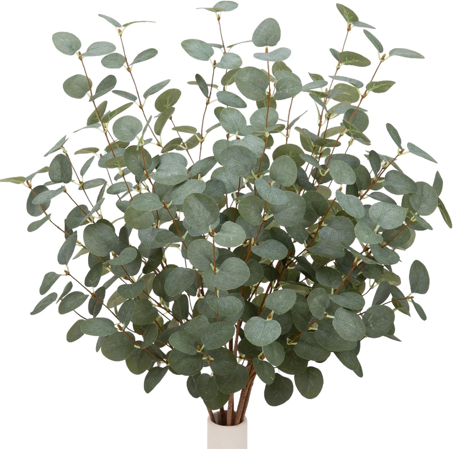 Product image of 12 Pcs 27" Eucalyptus Stems Greenery Stems Eucalyptus Leaf Spray in Green Silk Plastic Plants Floral Artificial Plants for Home Party Wedding Decoration(Dark Green)