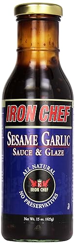Iron Chef Salsa de ajo y sésamo, 15 oz