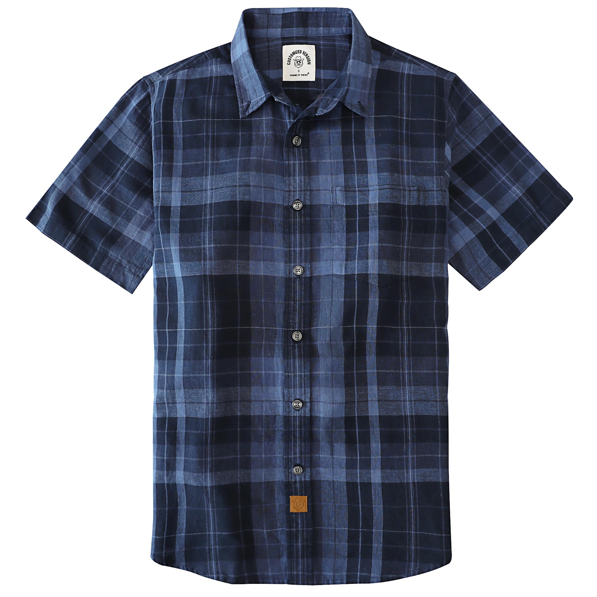 Dubinik® Short Sleeve Shirts for Men Soft Breathable Summer Button Down