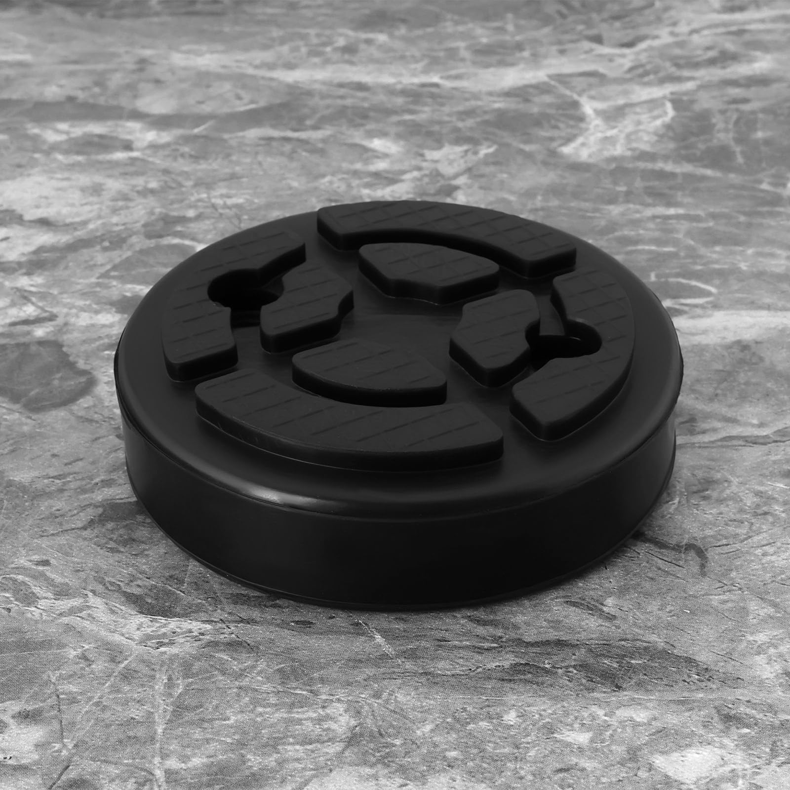 ECSiNG Lot de 4 coussinets ronds en caoutchouc pour levage de voiture - 120 mm x 30 mm - Compatible avec les élévateurs Twin Busch