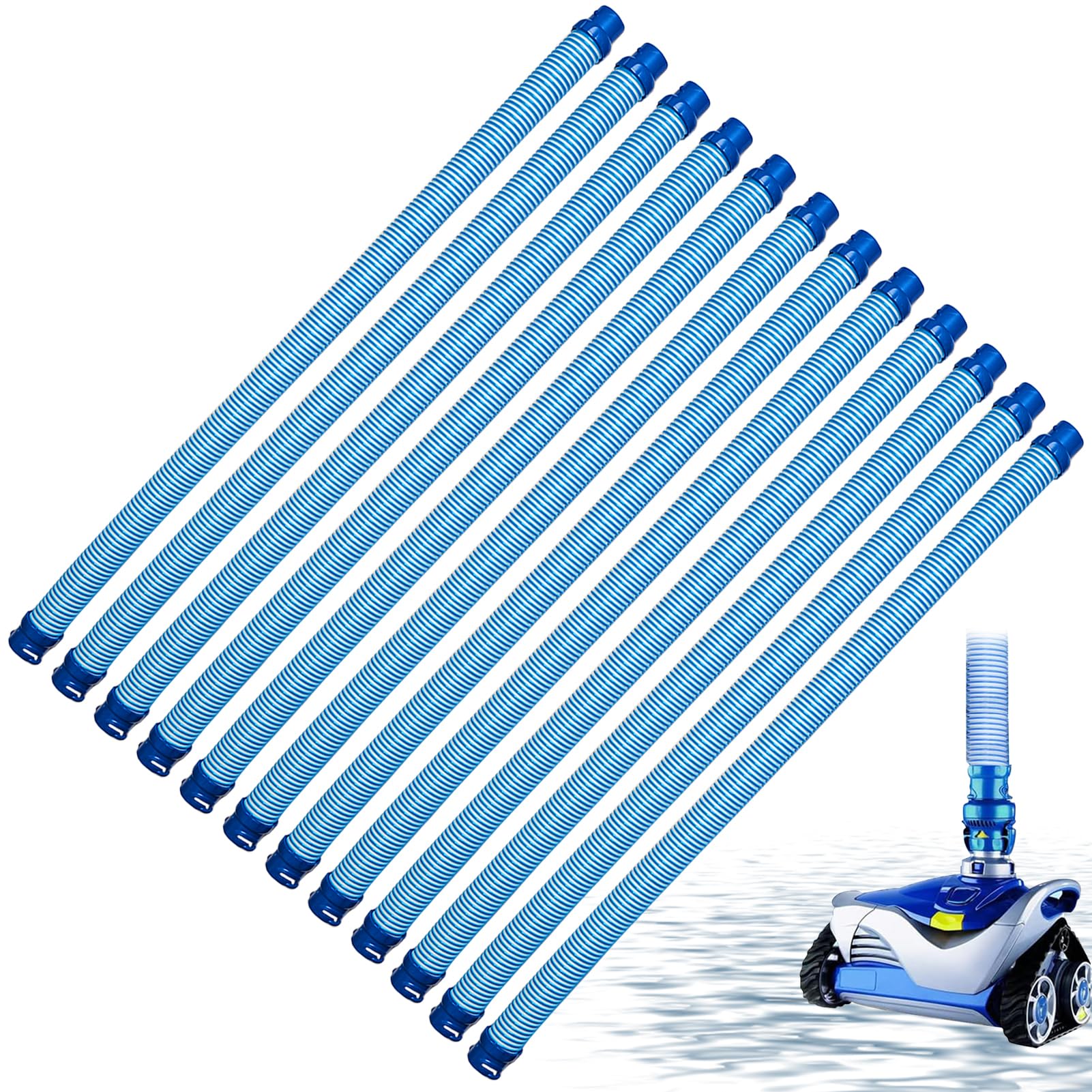 39" Pool Cleaner Hose for MX6 MX8 X7 T3 T5, 12 Pack R0527700 Twist Lock Replacement Pool Vacuum Hoses, Swimming Pool Cleaning Kit